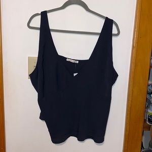 Abercrombie & Fitch Black silk tank